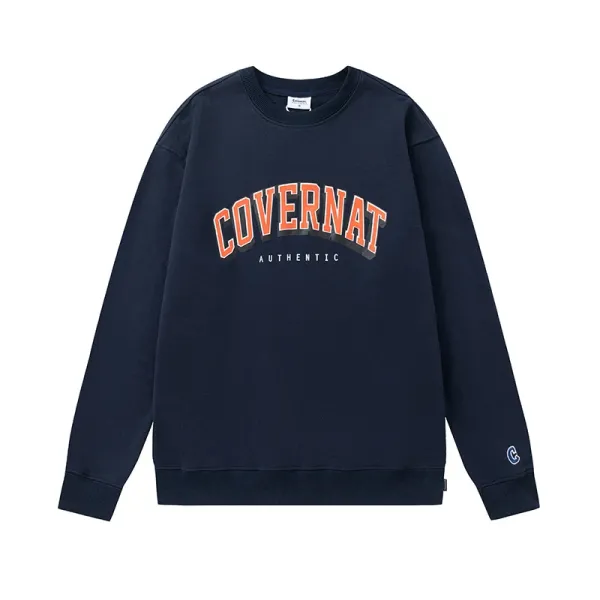 Design Covernat Arch Logo Navy Sweatshirt Hoodie - 1