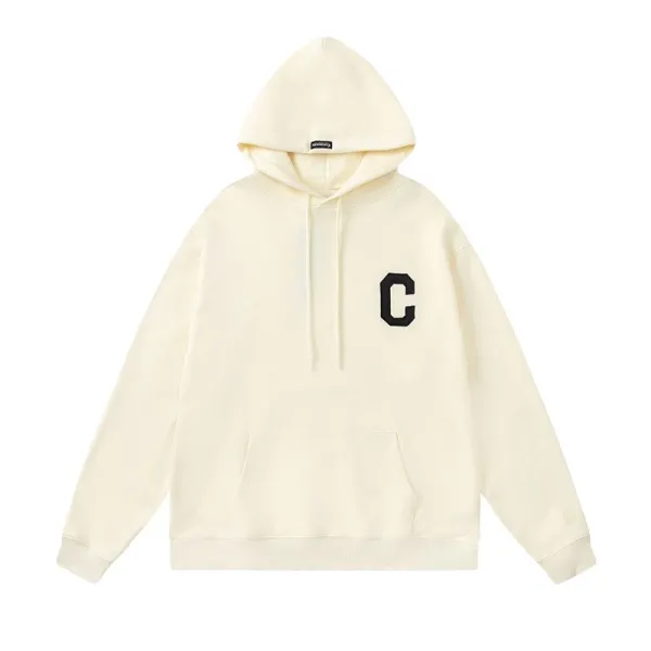 Design C Logo Hoodie Cream - 1