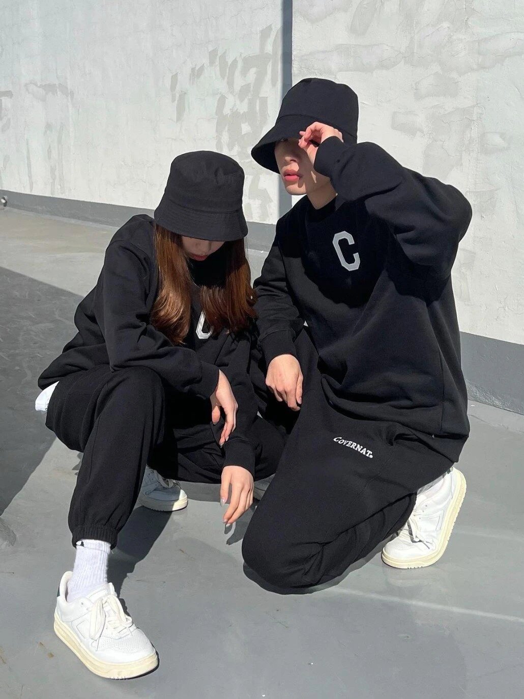 Champion C Logo Crewneck Sweatshirt Sage Green Sweater - 11
