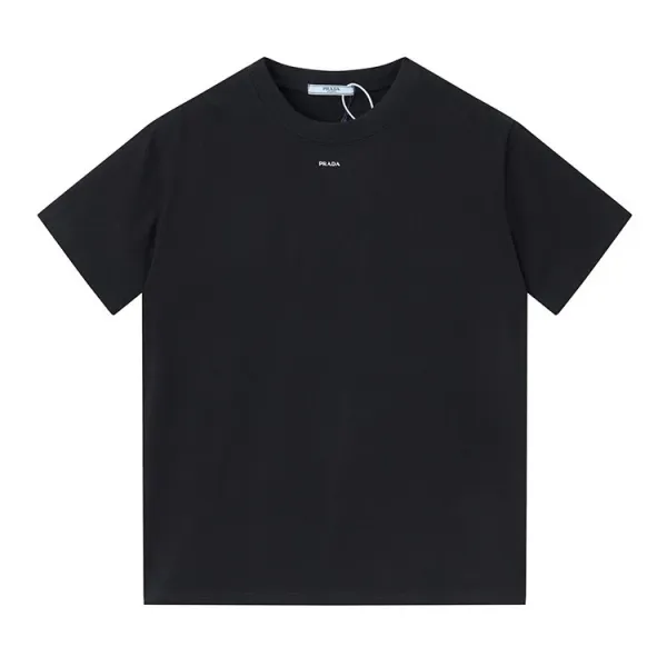 Prada Triangle Logo White T-Shirt - 29