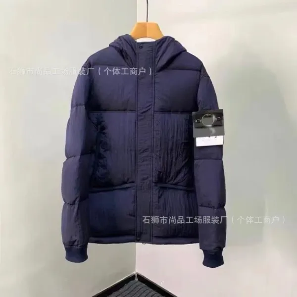 Stone Island Shadow Project Down Jacket Navy Blue Outerwear - 1