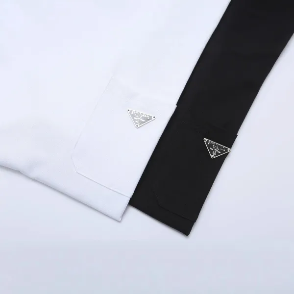 Prada Triangle Logo White T-Shirt - 12