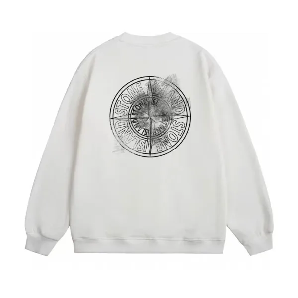 Stone Island Compass Logo Black Hoodie - 6