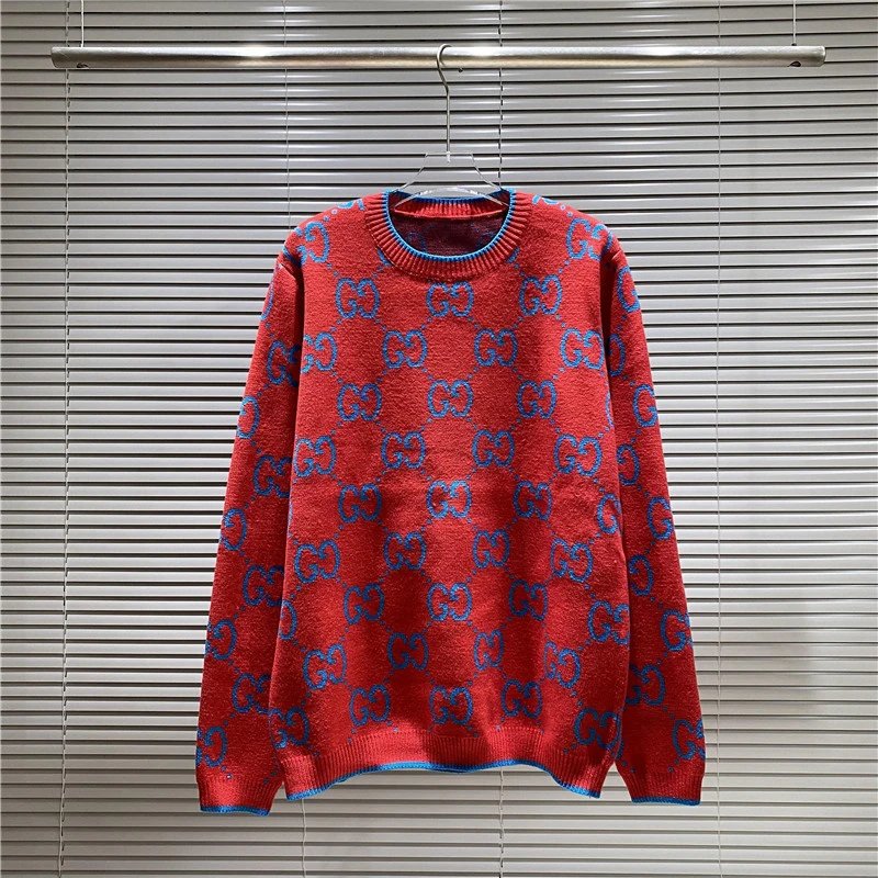Gucci Bear GG Knit Sweater Blue - 7