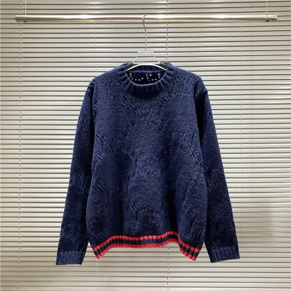 Gucci Bear GG Knit Sweater Blue - 22