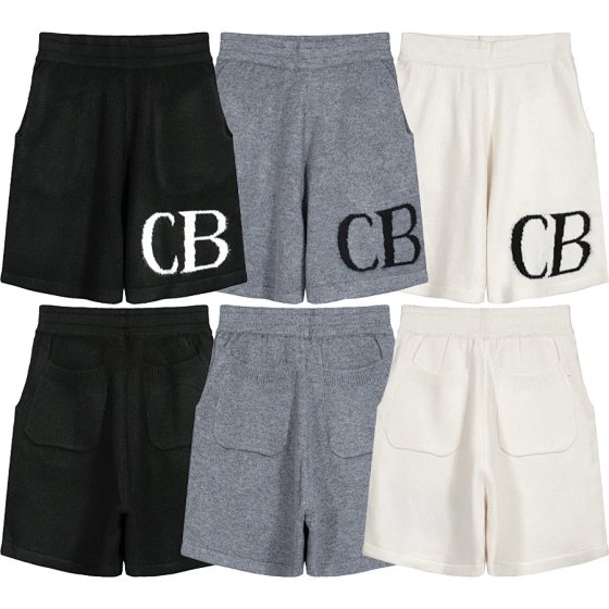 C.. Minimalist Letter Drawstring Shorts