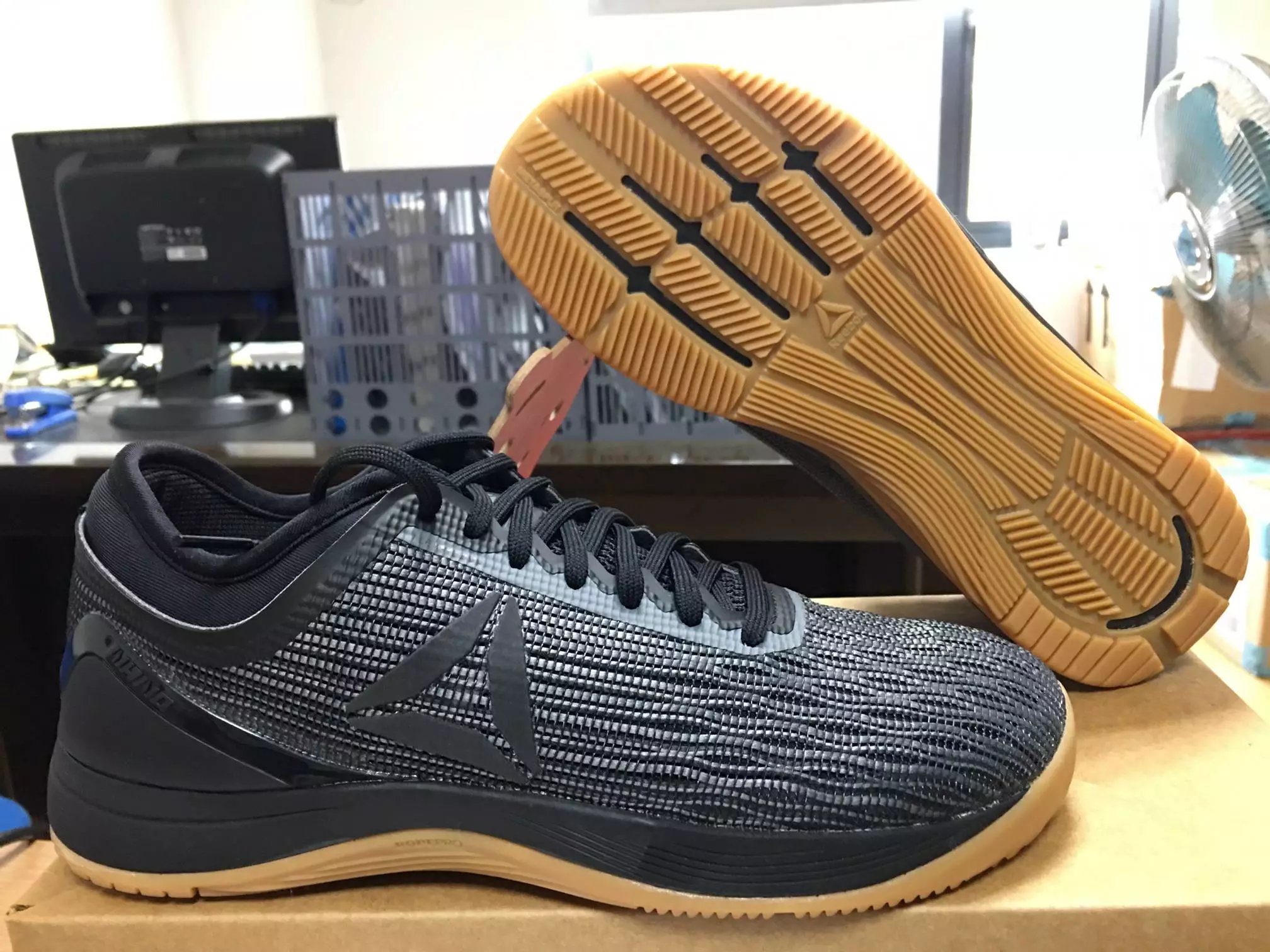 Yellow Sole Black Size 7 Pre-order