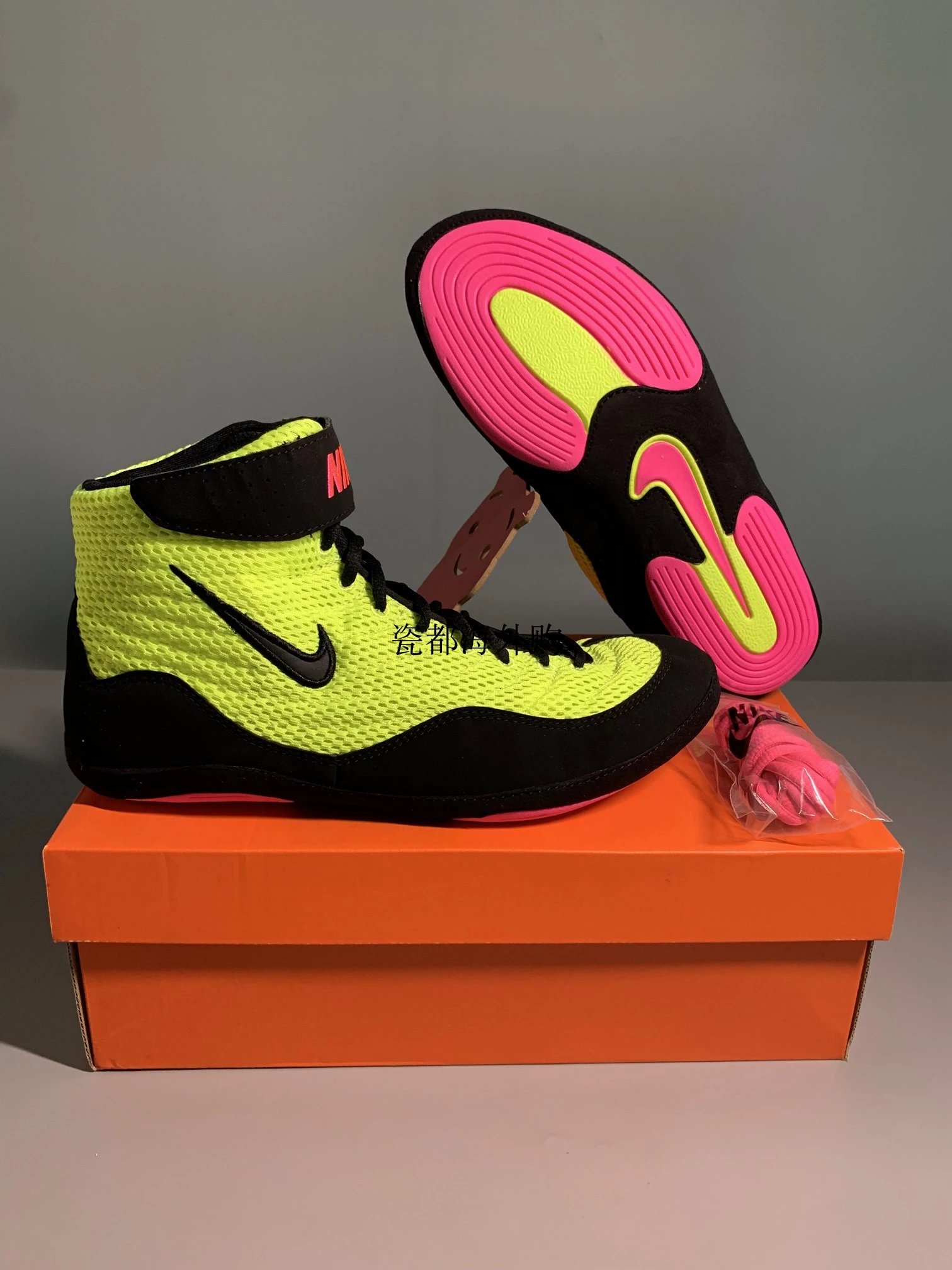 Fluorescent Green/Black/Pink (Special Order) Runs 0.5 US Size Small