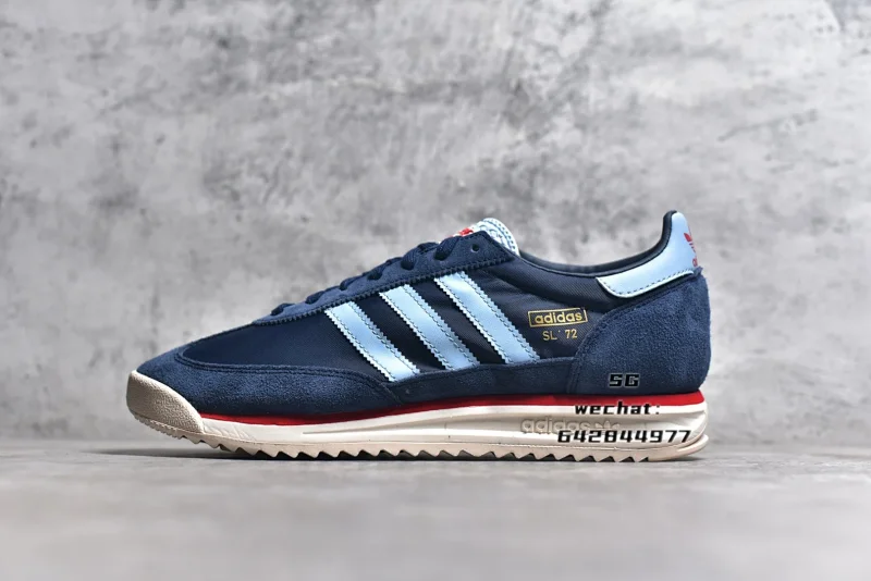 Dark Blue with Red