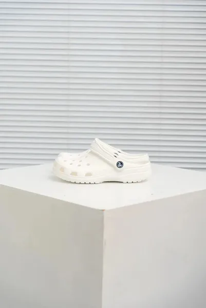 Crocs Classic Clog White Sandals - 1