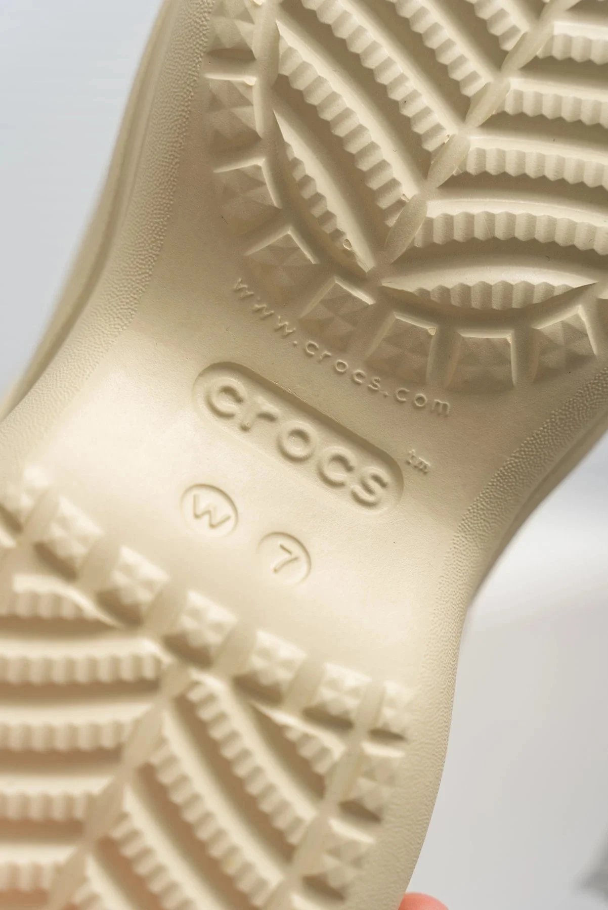 Crocs Classic Platform Clog Beige Sandals - 51