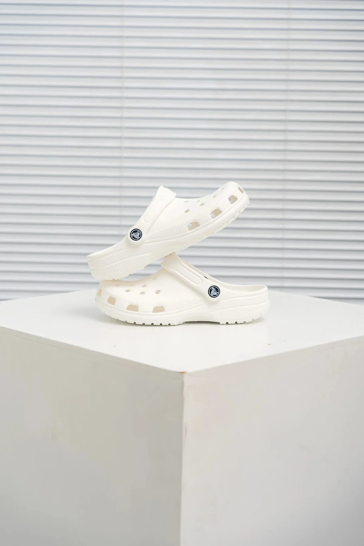 Crocs Classic Platform Clog Beige Sandals - 57