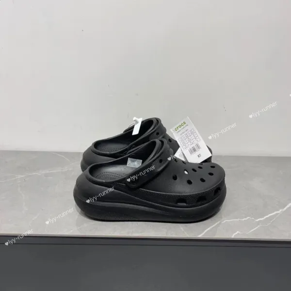 Crocs Platform Clog Black Shoes Sandals - 3