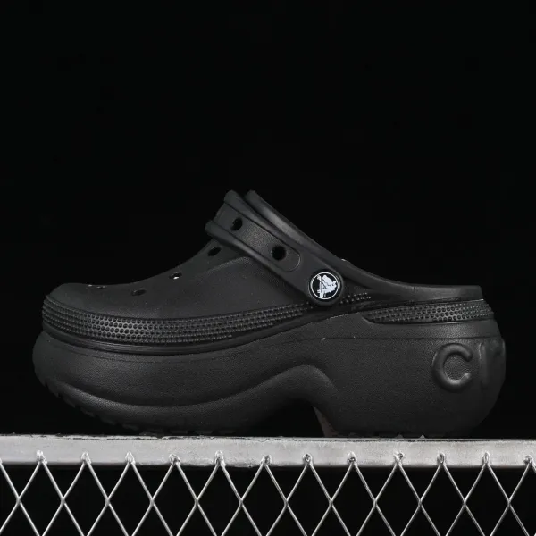 Crocs Platform Clog Black Shoes Sandals - 1