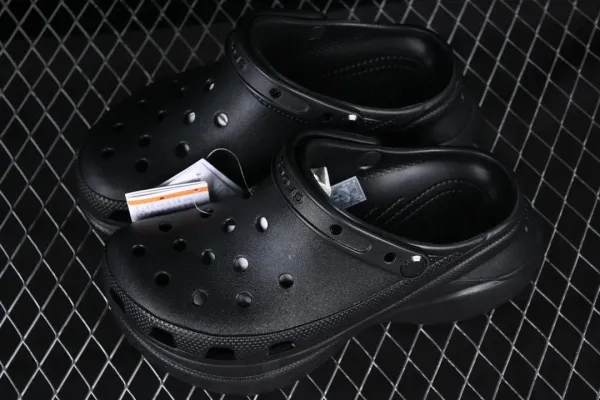 Crocs Platform Clog Black Shoes Sandals - 53
