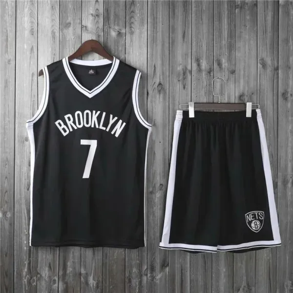 NBA Brooklyn Nets #7 Jersey Set Black / White Sets - 1