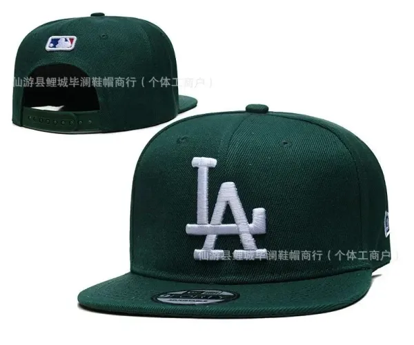 MLB Los Angeles Dodgers Snapback Cap Army Green Hats - 1