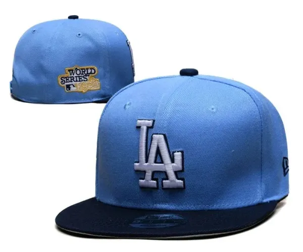 New Era Los Angeles Dodgers World Series 1988 Snapback Cap Light Blue / Navy Baseball Cap - 1