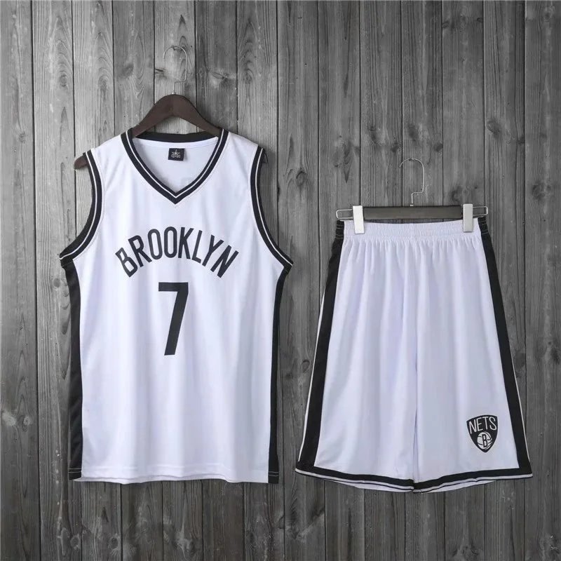 NBA Brooklyn Nets #7 White Basketball Jersey Set Jersey