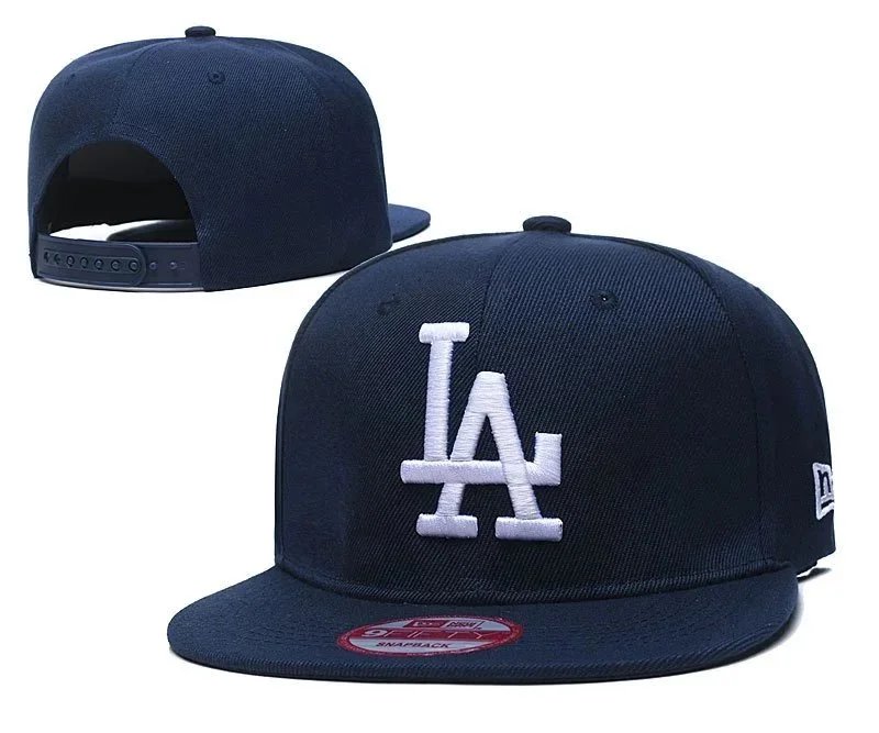New Era Los Angeles Dodgers Black Snapback Cap Hats - 8