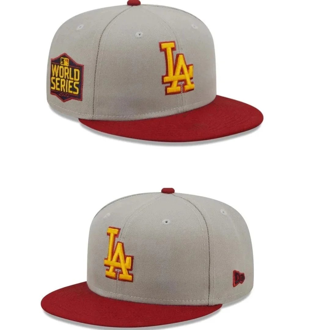 New Era Los Angeles Dodgers Black Snapback Cap Hats - 7