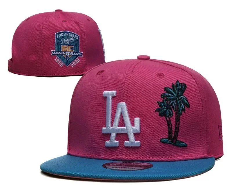 New Era Los Angeles Dodgers Black Snapback Cap Hats - 6