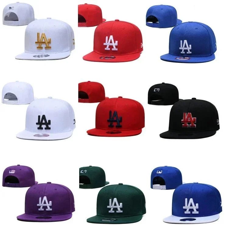New Era Los Angeles Dodgers Black Snapback Cap Hats - 3