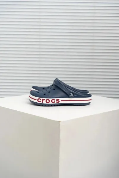Crocs Classic Clog Navy Red Stripe Casual Shoes - 1