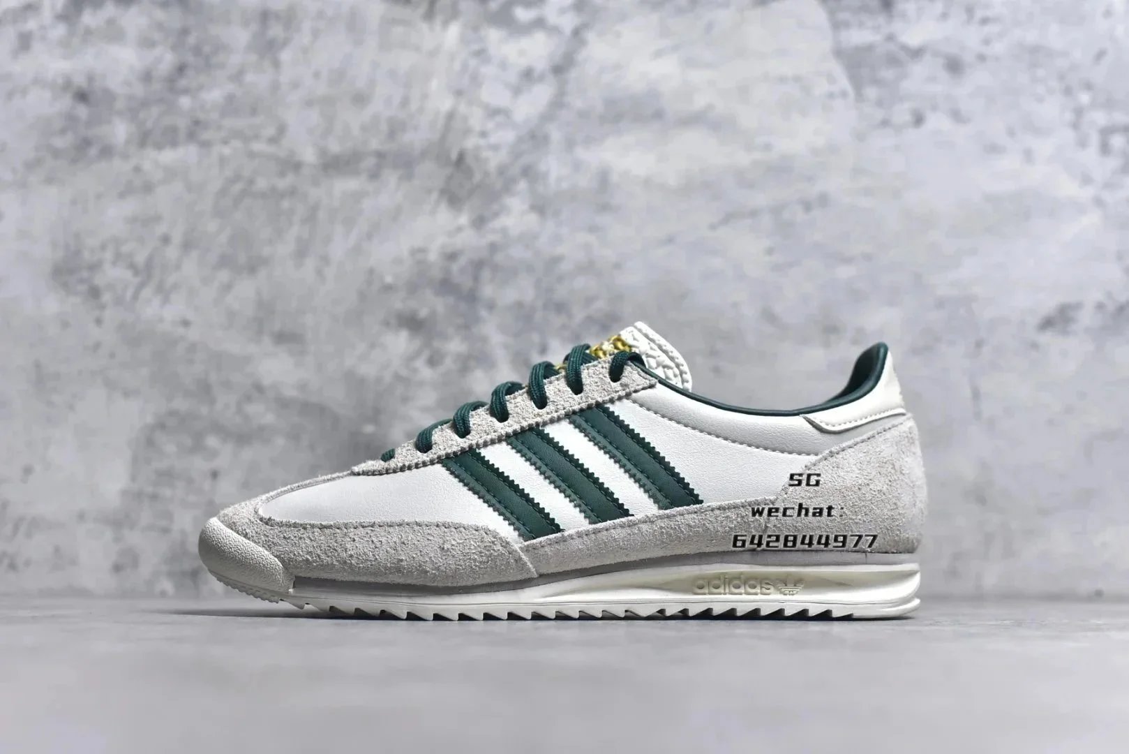 Off-White with Green