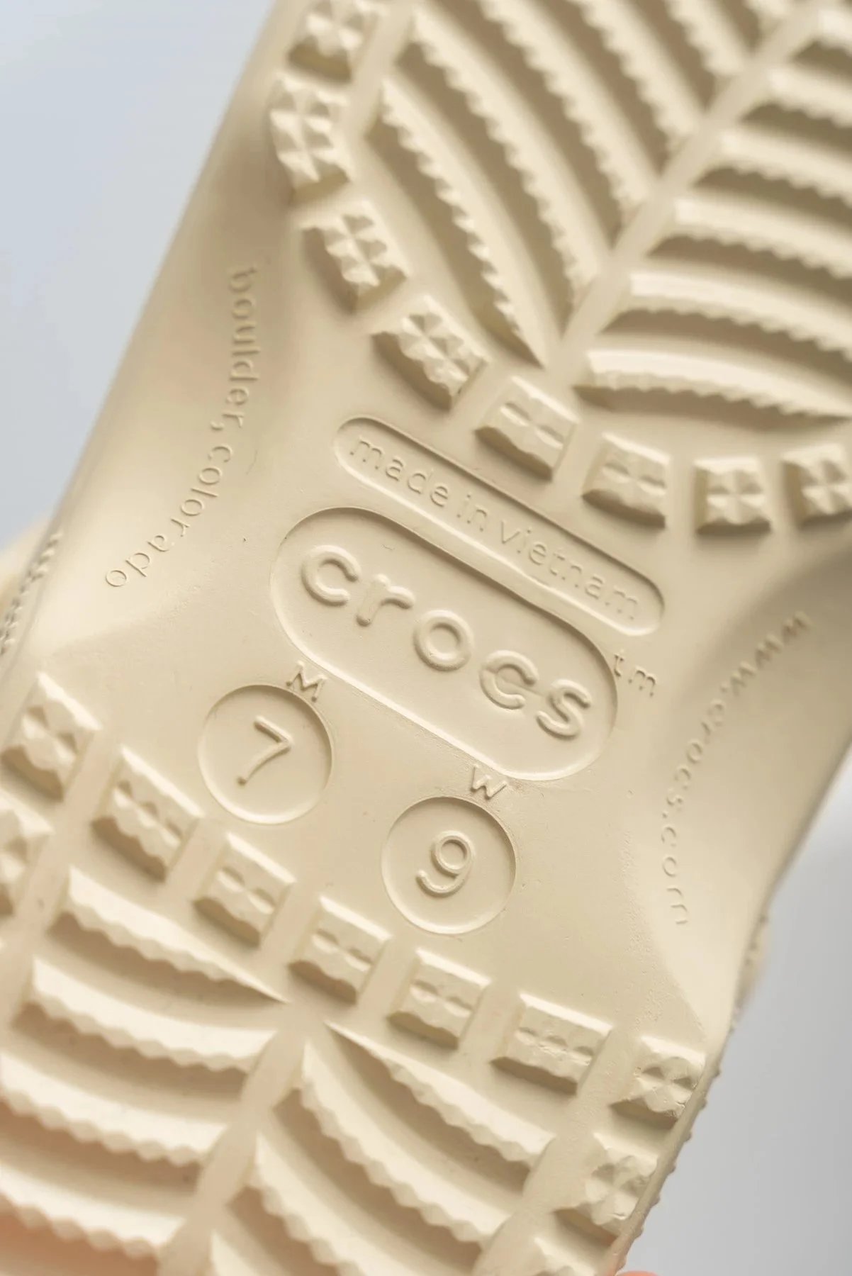 Crocs Classic Platform Clog Beige Sandals - 71