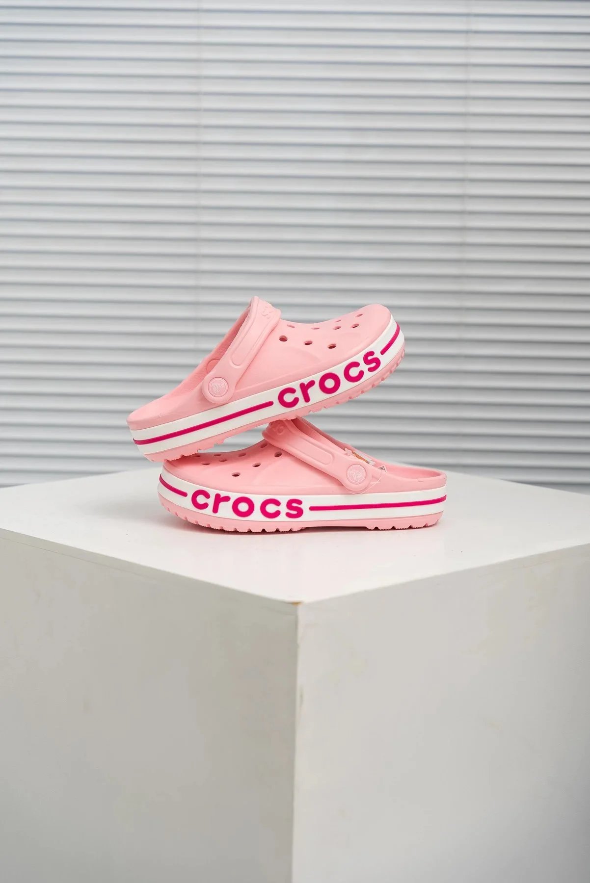 Crocs Classic Platform Clog Beige Sandals - 77