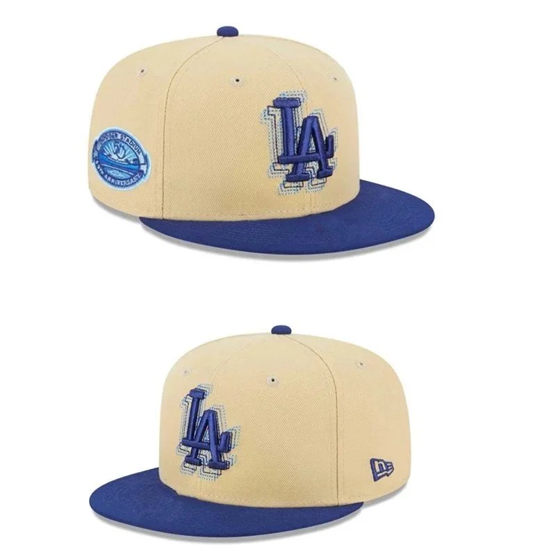 New Era Los Angeles Dodgers 59FIFTY Fitted Cap Beige / Navy Baseball Cap Hats