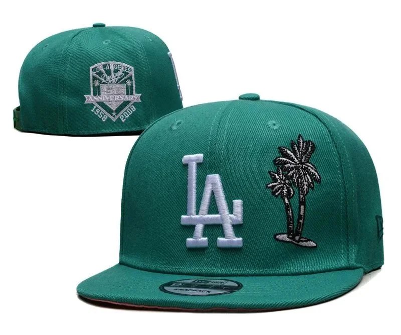 New Era Los Angeles Dodgers Palm Tree Snapback Cap Green Hats