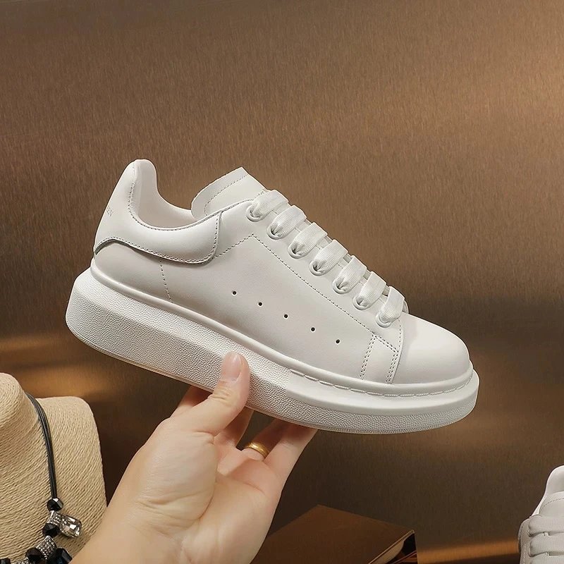 Women's Platform White Sneakers Spring 2025 photo 4