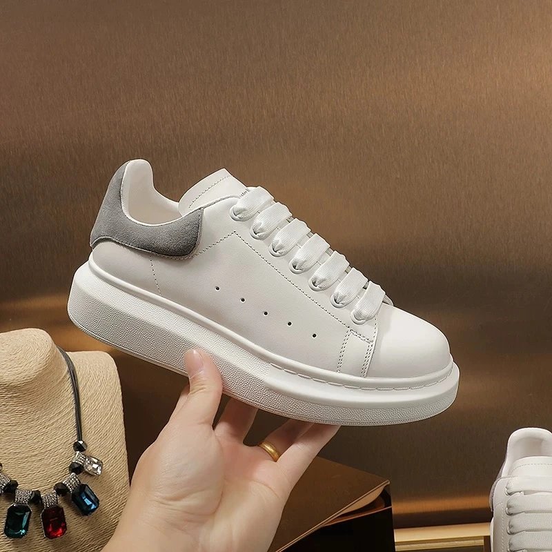 Women's Platform White Sneakers Spring 2025 photo 7