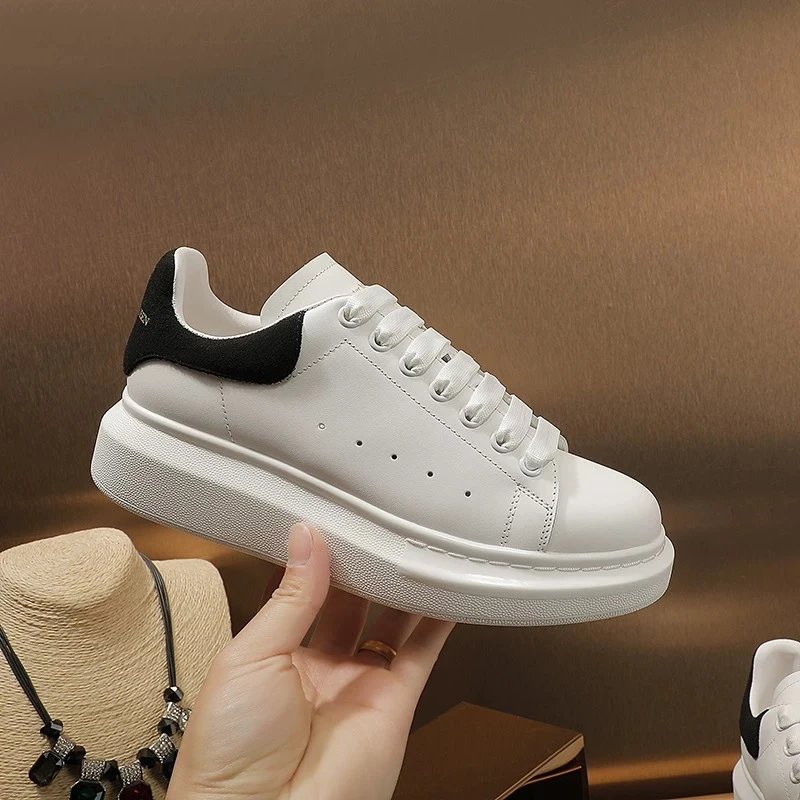 Women's Platform White Sneakers Spring 2025 photo 3