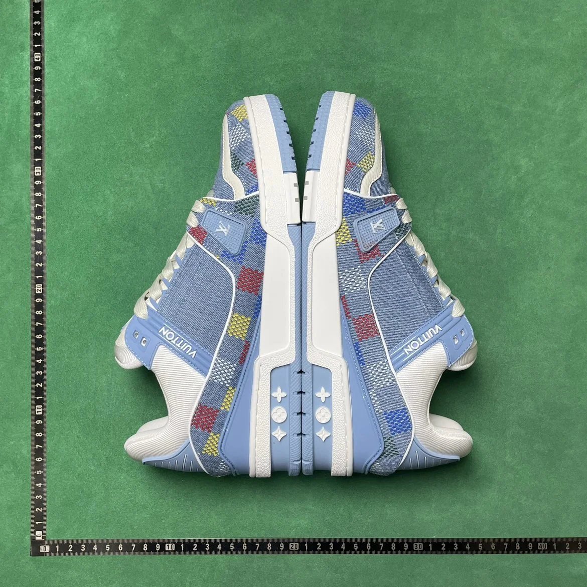 LV/PRADA BD 1 牛仔布圆头系带平跟低帮板鞋