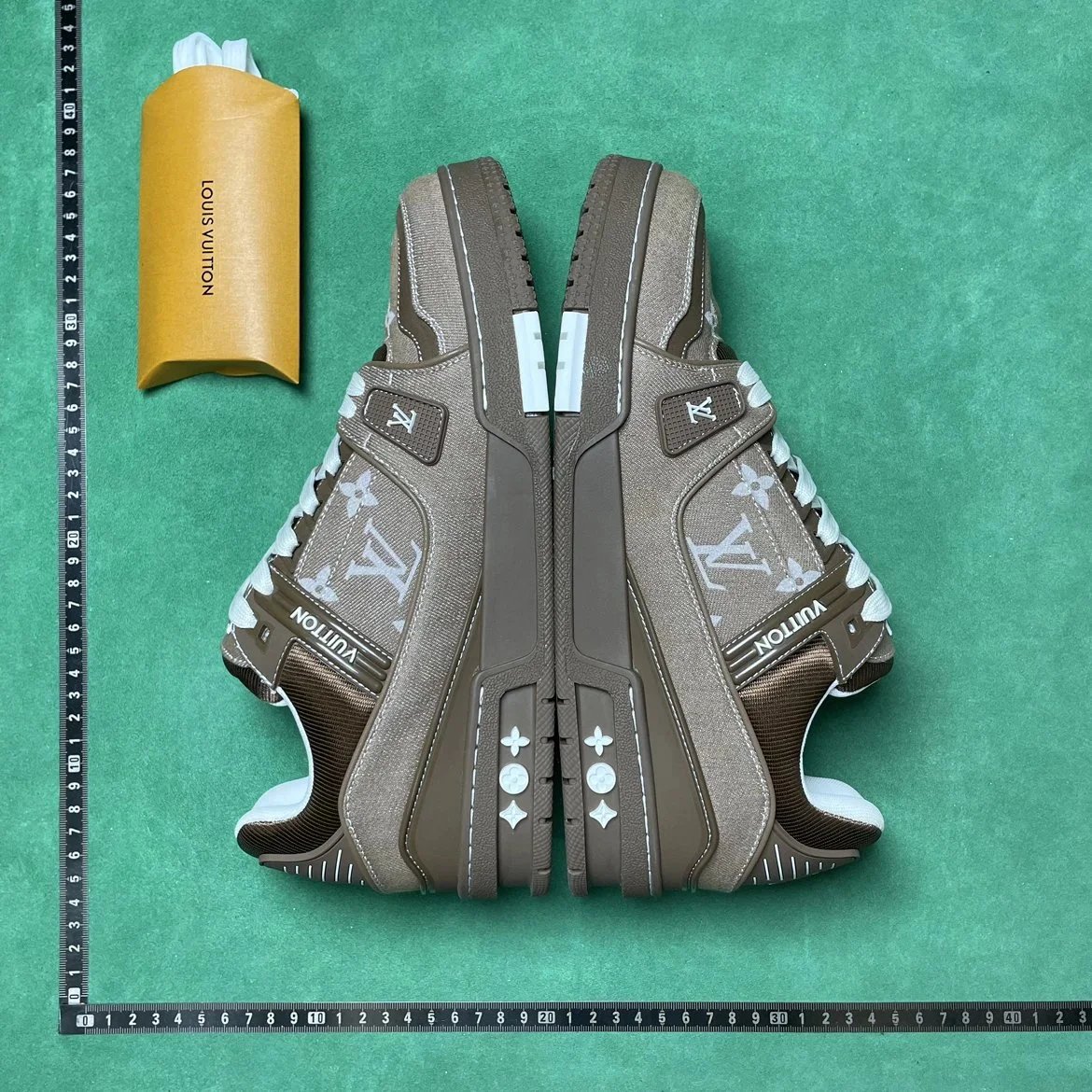 LV/PRADA BD 1 牛仔布圆头系带平跟低帮板鞋