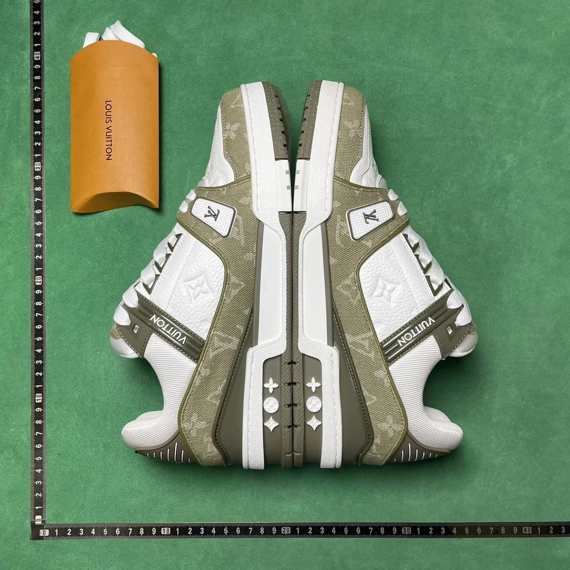 LV/PRADA BD 1 牛仔布圆头系带平跟低帮板鞋
