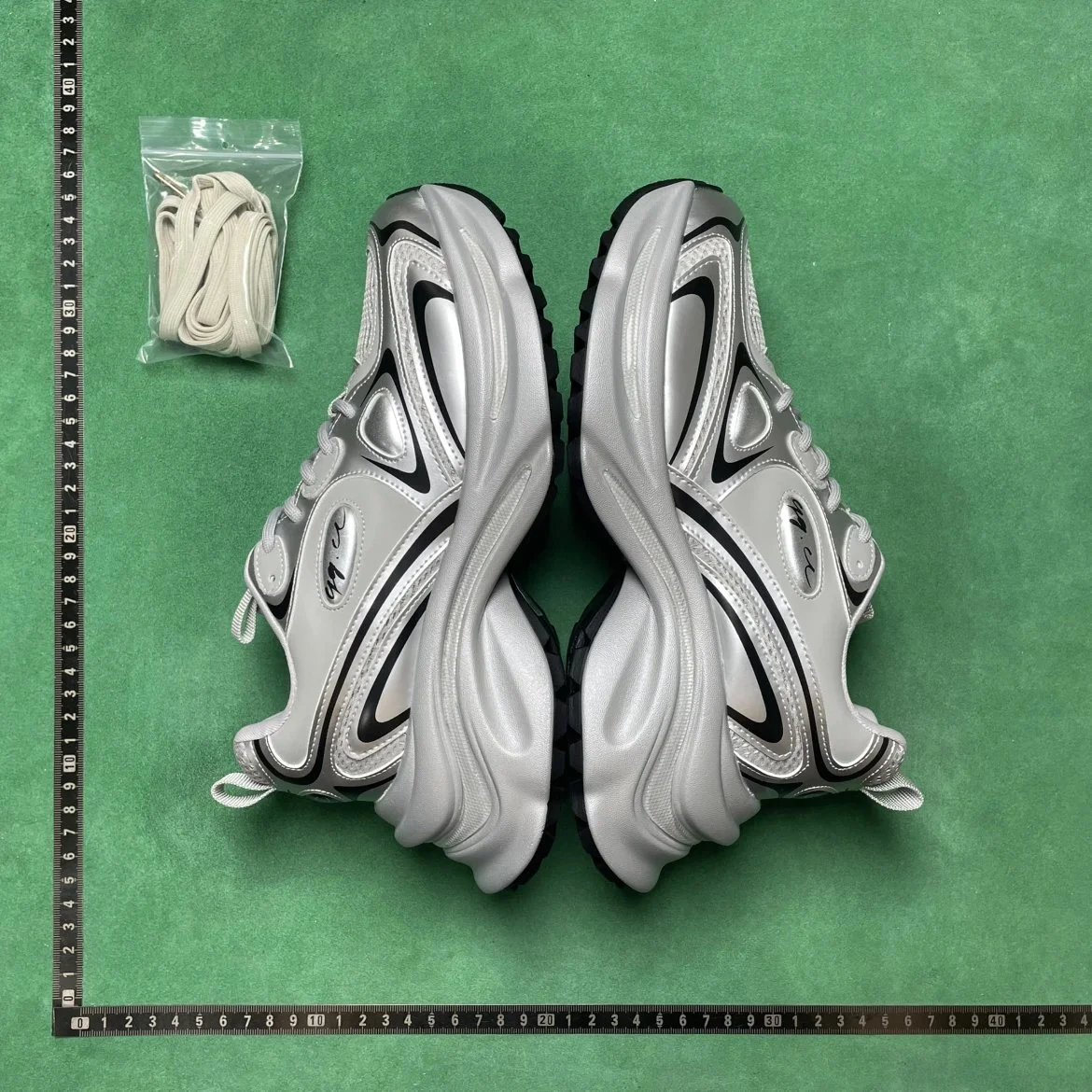 🔥1:1 batch GGCC Thick-Soled Retro Platform - Silver  in the Best OopBuy Spreadsheet QC photos
