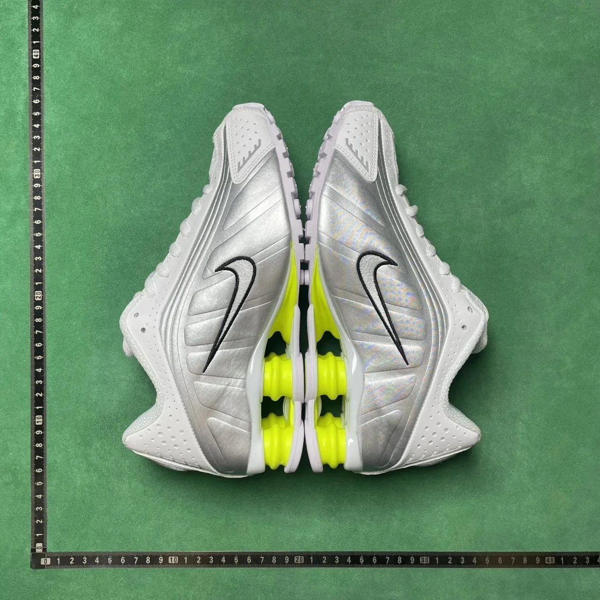 🔥1:1 batch Nike Shox R4&ldquo;White/Volt&rdquo;  in the Best OopBuy Spreadsheet QC photos