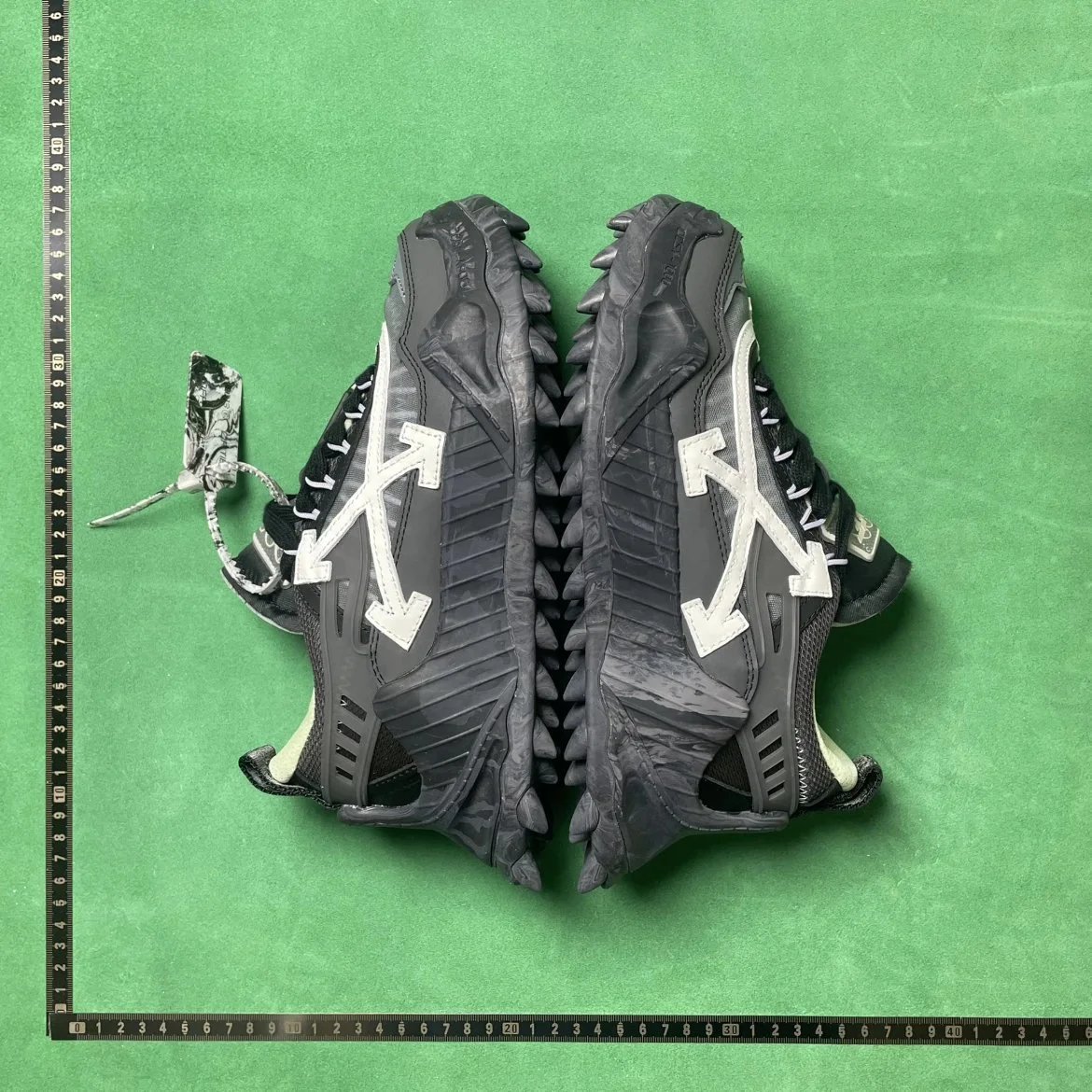 OFF_WHITE TD 2 皮革圆头系带防滑低帮生活休闲鞋