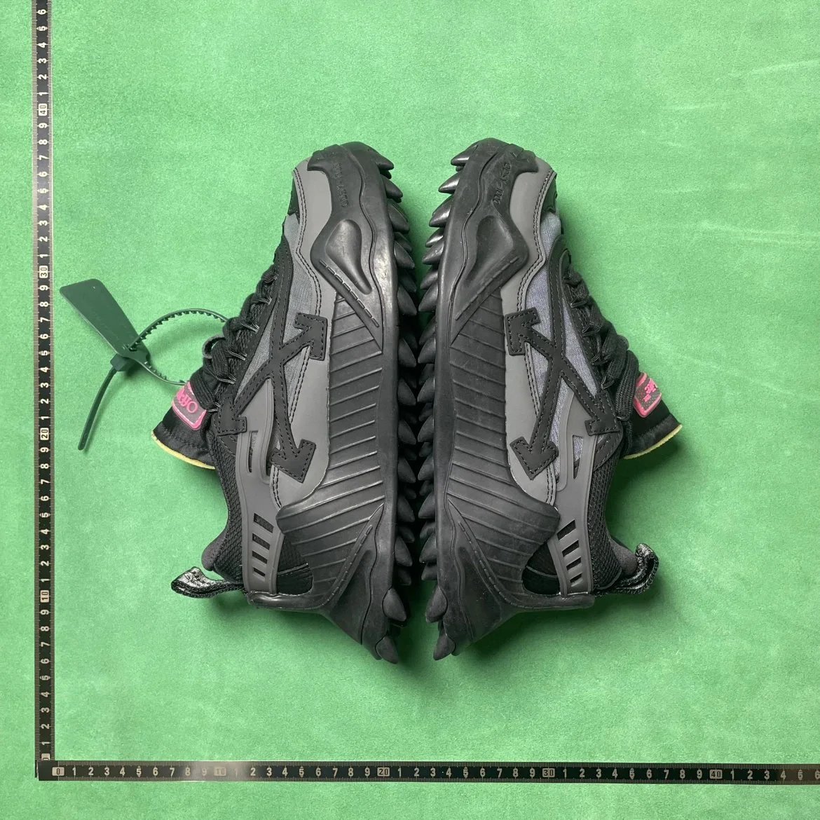 OFF_WHITE TD 2 皮革圆头系带防滑低帮生活休闲鞋