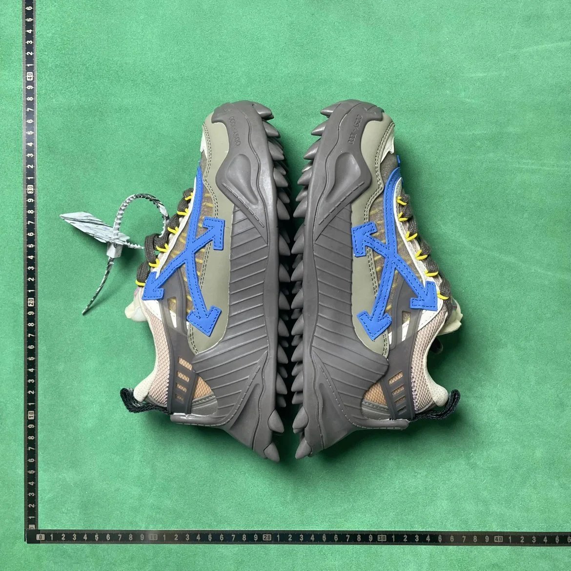 OFF_WHITE TD 2 皮革圆头系带防滑低帮生活休闲鞋