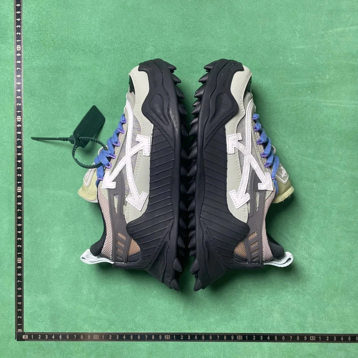 OFF_WHITE TD 2 皮革圆头系带防滑低帮生活休闲鞋