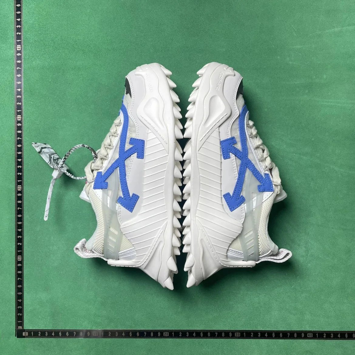 OFF_WHITE TD 2 皮革圆头系带防滑低帮生活休闲鞋