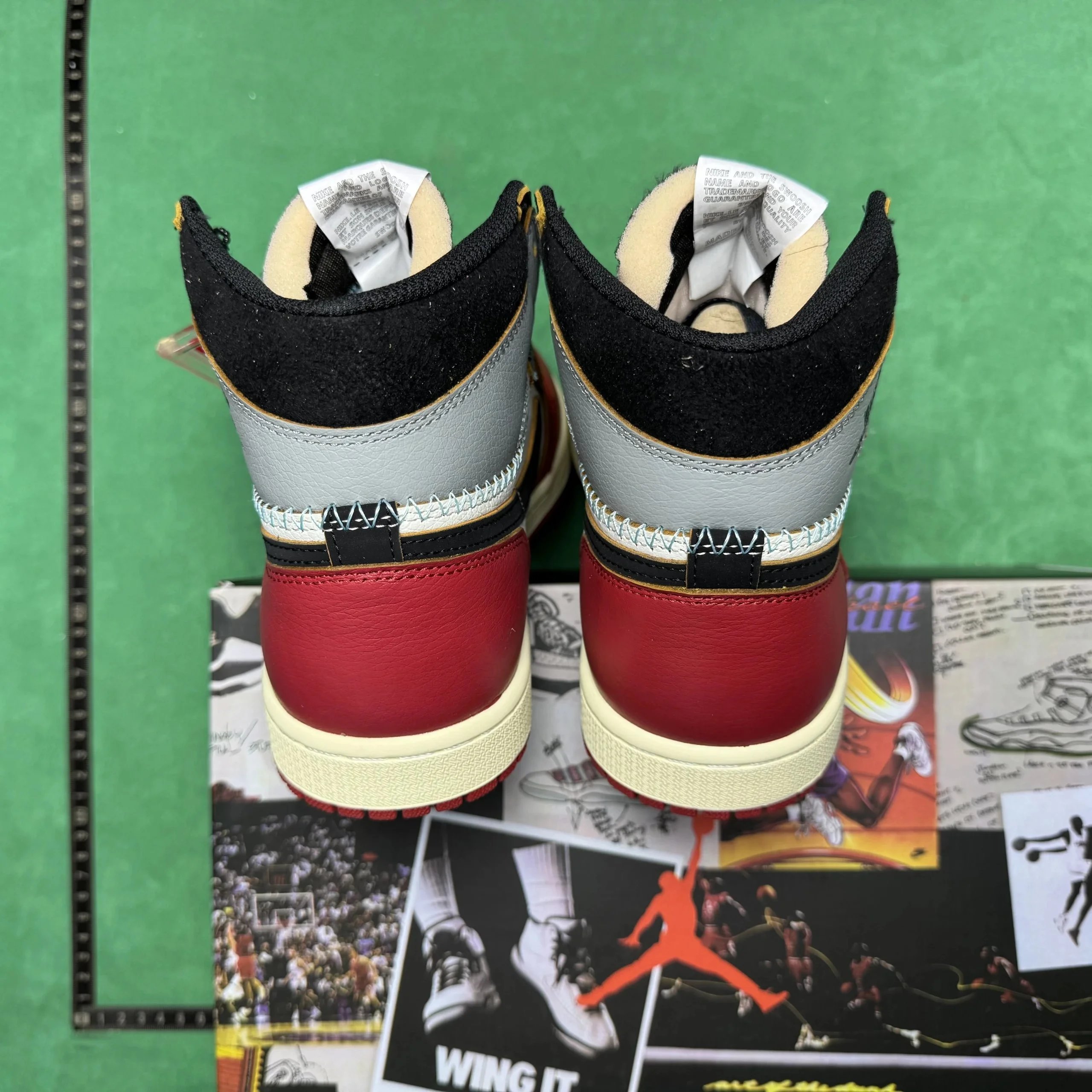 Jordan 1 G 拼接 白红灰 1.0高帮