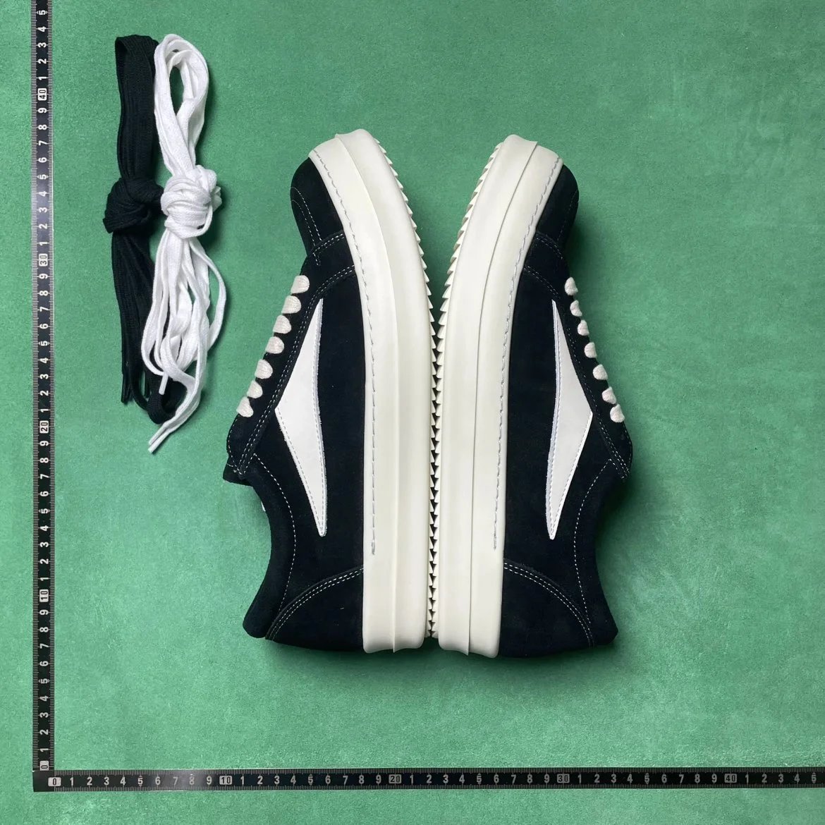 🔥1:1 batch Rick Owens EDFU Suede Leather Vintage Low 'Dust Milk'