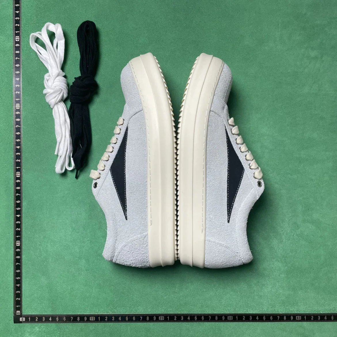 🔥1:1 batch Rick Owens EDFU Suede Leather Vintage Low 'Dust Milk'