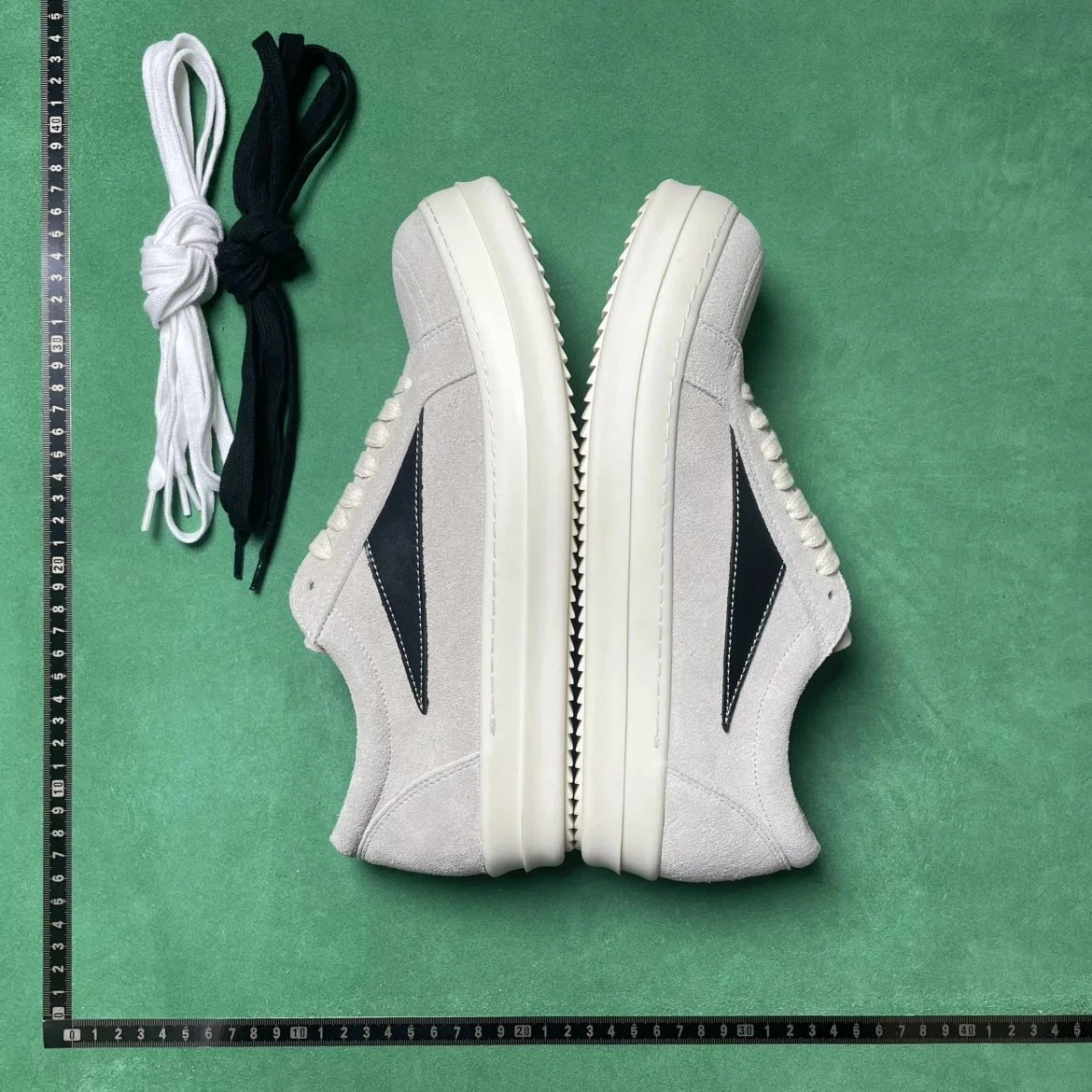 🔥1:1 batch Rick Owens EDFU Suede Leather Vintage Low 'Dust Milk'